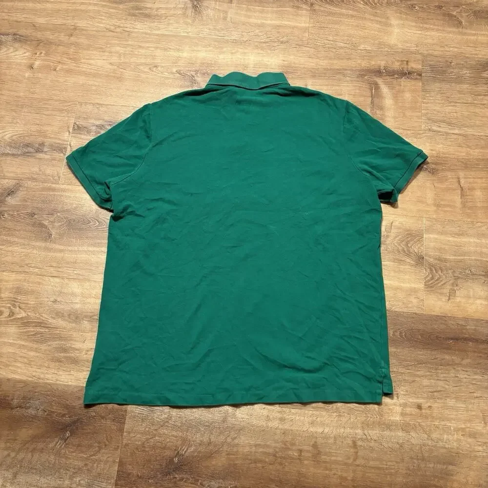 Polo Ralph Lauren Collared Shirt Green Spellout Sport Golf Mens XL Classic Fit